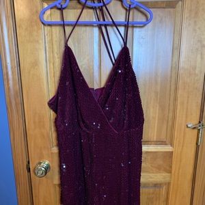 Strappy sequins romper